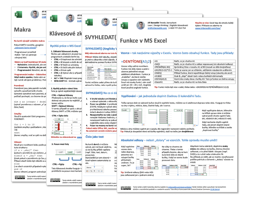 Excel taháky ke stažení